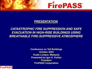 Conference on Tall Buildings October 2003 Kuala Lumpur, Malaysia Presented by Igor K. Kotliar