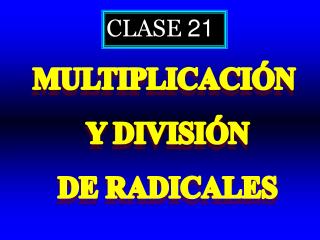 CLASE 21