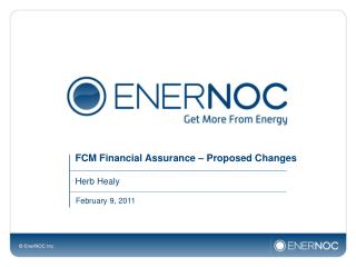 FCM Financial Assurance – Proposed Changes