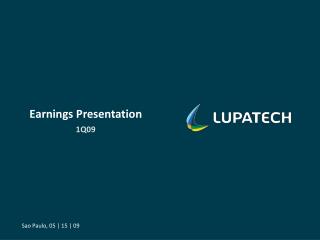 Earnings Presentation