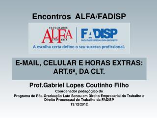 Encontros ALFA/FADISP