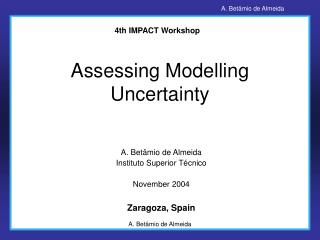 Assessing Modelling Uncertainty