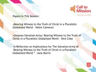 Papers in This Session: