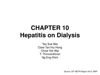 CHAPTER 10 Hepatitis on Dialysis