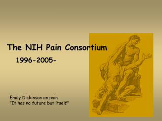 The NIH Pain Consortium 1996-2005-