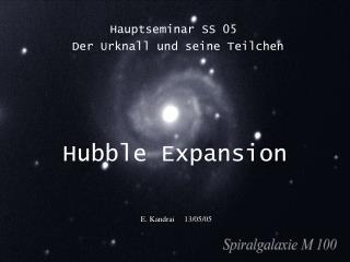 Hubble Expansion