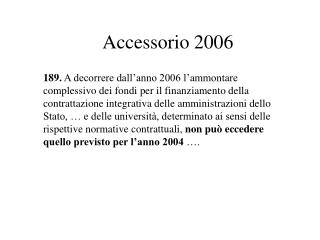 Accessorio 2006