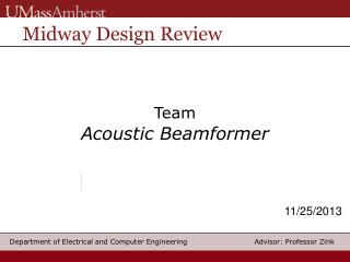 Team Acoustic Beamformer