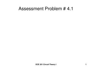 Assessment Problem # 4.1