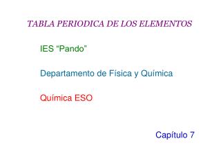 TABLA PERIODICA DE LOS ELEMENTOS