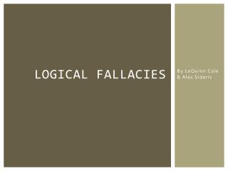 Logical fallacies