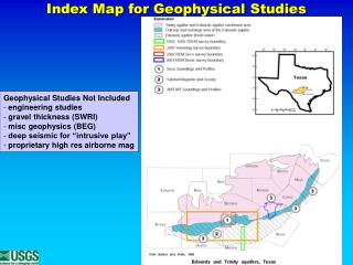 Index Map for Geophysical Studies