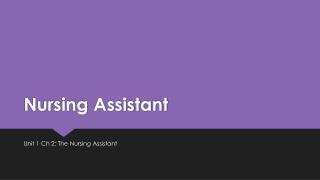 Nursing Assistant