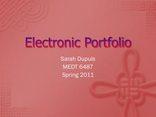 Electronic Portfolio