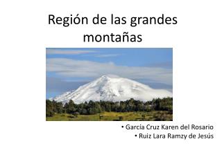 Región de las grandes montañas