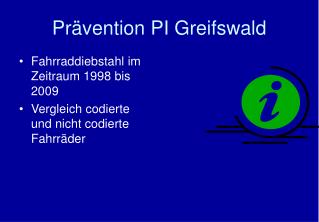 Prävention PI Greifswald