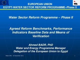 Water Sector Reform Programme – Phase II