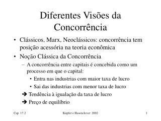 Diferentes Visões da Concorrência