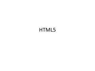 HTML5