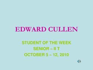 EDWARD CULLEN