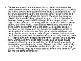 Games are a traditional source of fun