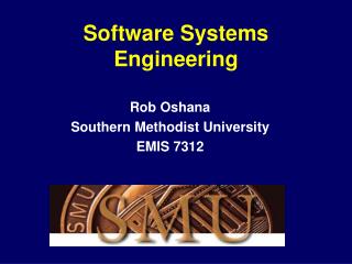 Software Systems Engineering