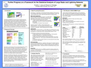 Contact Info: Timothy Lang, CSU Atmospheric Science,