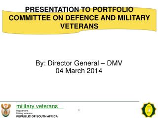 By: Director General – DMV 04 March 2014