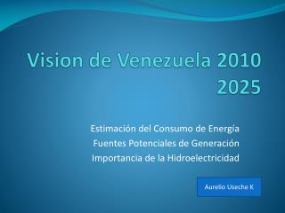 Vision de Venezuela 2010 2025