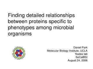 Finding detailed relationships between proteins specific to phenotypes among microbial organisms