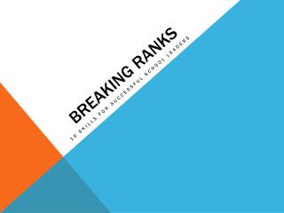 Breaking Ranks