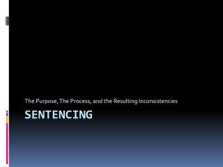 Sentencing