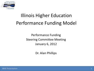 Illinois Higher Education Performance Funding Model