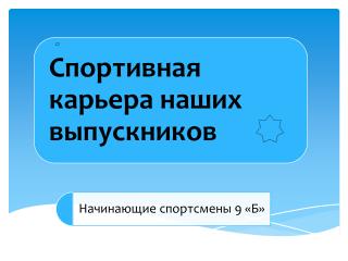 Цель: популяризация командных видов спорта