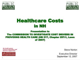 Our health system research undertaken with generous support from