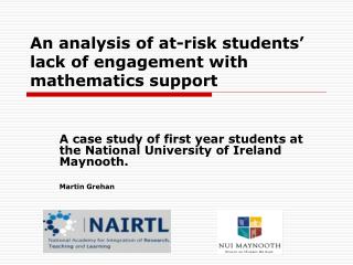 An analysis of at-risk students’ lack of engagement with mathematics support