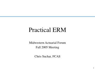 Practical ERM