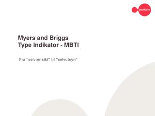 Myers and Briggs Type Indikator - MBTI