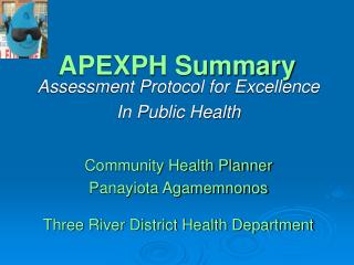 APEXPH Summary