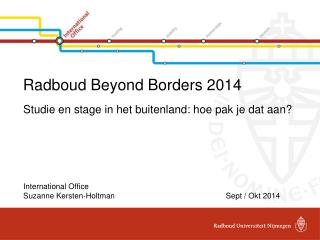 Radboud Beyond Borders 2014