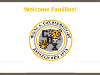 Welcome Families!