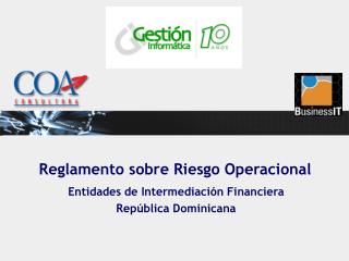 Reglamento sobre Riesgo Operacional
