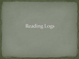 Reading Logs