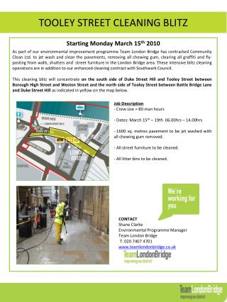 TOOLEY STREET CLEANING BLITZ