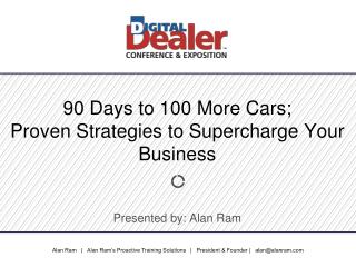 90 Days to 100 More Cars; Proven Strategies to Supercharge Your Business