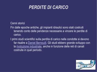 PERDITE DI CARICO