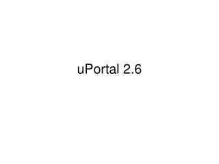 uPortal 2.6