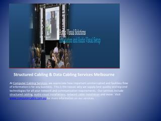 Structured Cabling & Data Cabling Services Melbourne