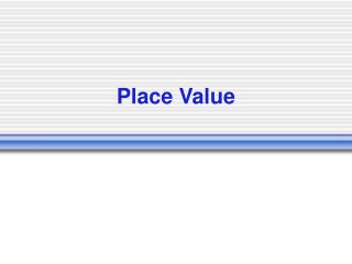 Place Value