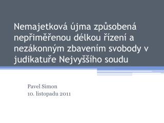 Pavel Simon 10. listopadu 2011